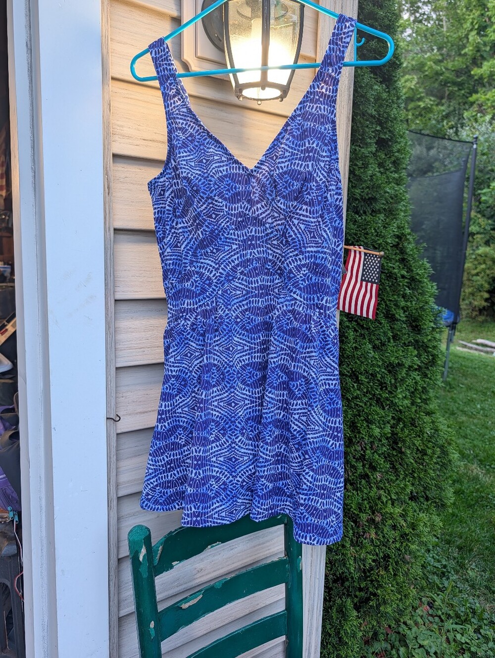 NWT Maxine Of Hollywood One Piece Swim Dress Size 18